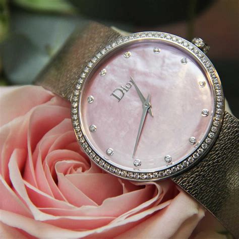 montre la d de dior satine|La D de Dior Satine Watch Is A Metal Ribbon Around .